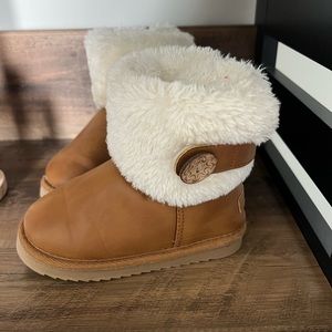 Toddler Faux Leather Fur Lined Boots